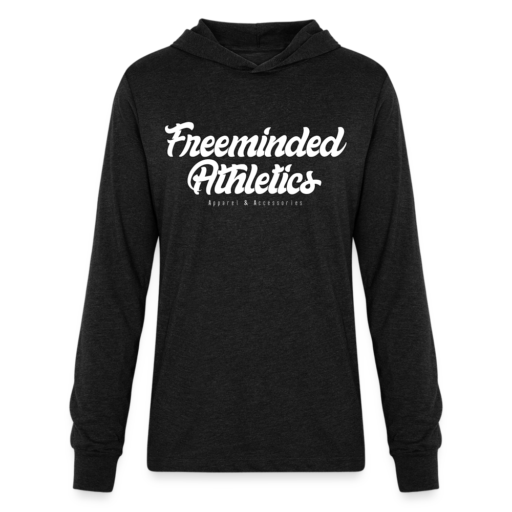 Unisex Long Sleeve Hoodie Shirt - heather black
