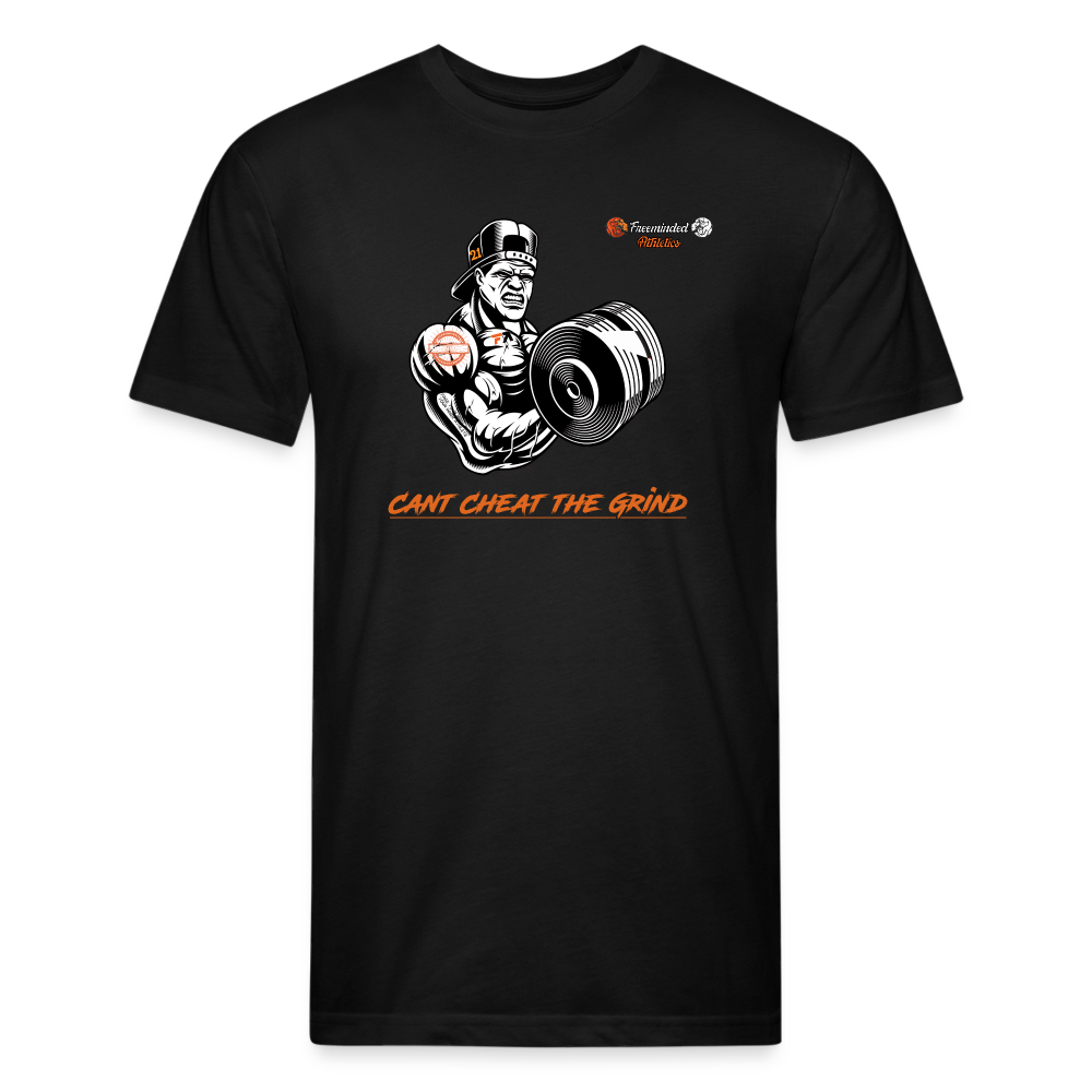 Fitted Cotton/Poly T-Shirt by Next Level - black