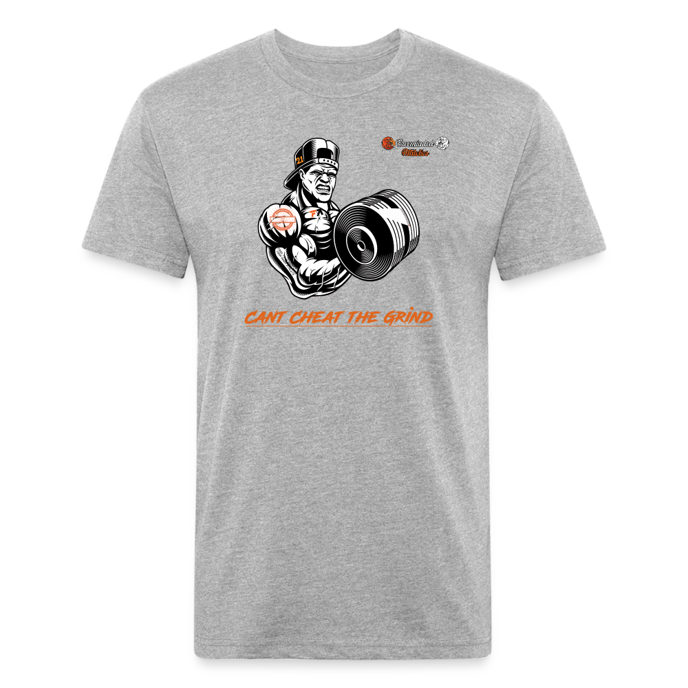 Fitted Cotton/Poly T-Shirt by Next Level - heather gray