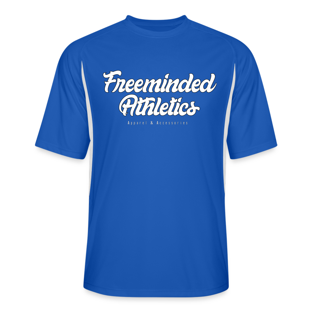 Men’s Cooling Performance Color Blocked Jersey - royal/white