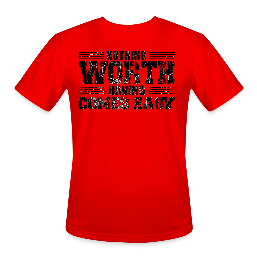 Men’s Moisture Wicking Performance Tee - red