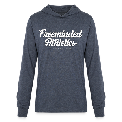Unisex Long Sleeve Hoodie Shirt - heather navy