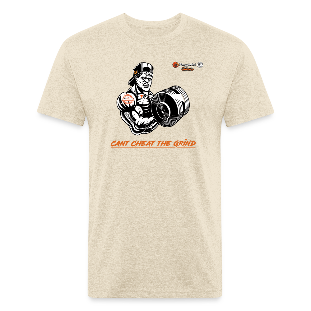 Fitted Cotton/Poly T-Shirt by Next Level - heather cream