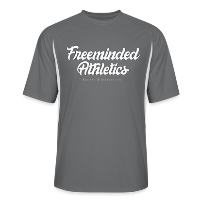 Men’s Cooling Performance Color Blocked Jersey - dark gray/white