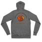 FM Orange Letters Unisex zip hoodie