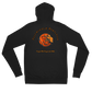 FM Orange Letters Unisex zip hoodie